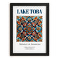 Lake Toba, Indonesia – Travel Poster, in sleek black frame