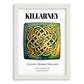 Killarney, Ireland – Illustrated Travel Poster, placed in minimal white frame