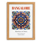 Bangalore, India – Travel Wall Decor, set in oak frame