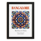 Bangalore, India – Travel Wall Decor, in sleek black frame