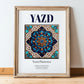 Yazd, Iran – Travel Print, in wooden frame leaning on the floor