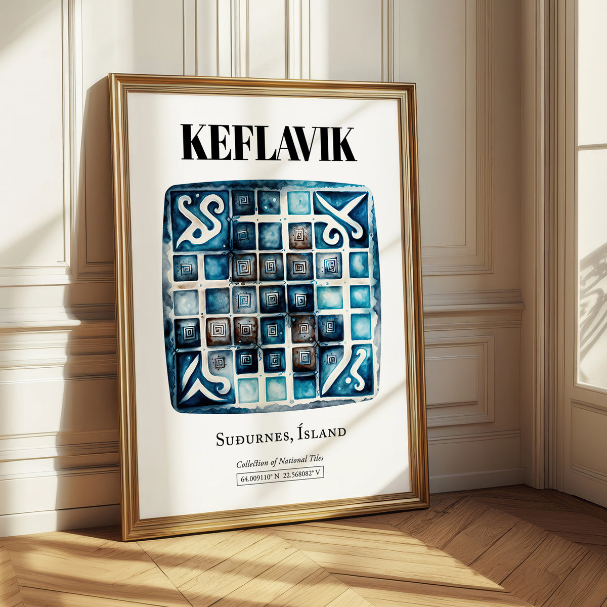 Keflavik, Iceland – Tourist Destination Poster, styled in a charming Paris street view
