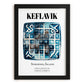 Keflavik, Iceland – Tourist Destination Poster, in sleek black frame