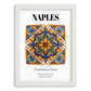 Naples, Italy – Travel Print, placed in minimal white frame
