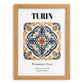 Turin, Italy – Travel Wall Decor, set in oak frame