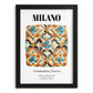 Milano, Italy – Travel Wall Decor, in sleek black frame