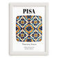 Pisa, Italy – Travel Print, placed in minimal white frame