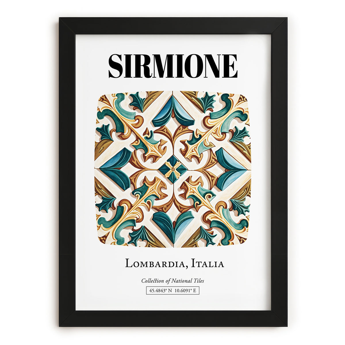 Sirmione, Italy – Travel Print, in sleek black frame