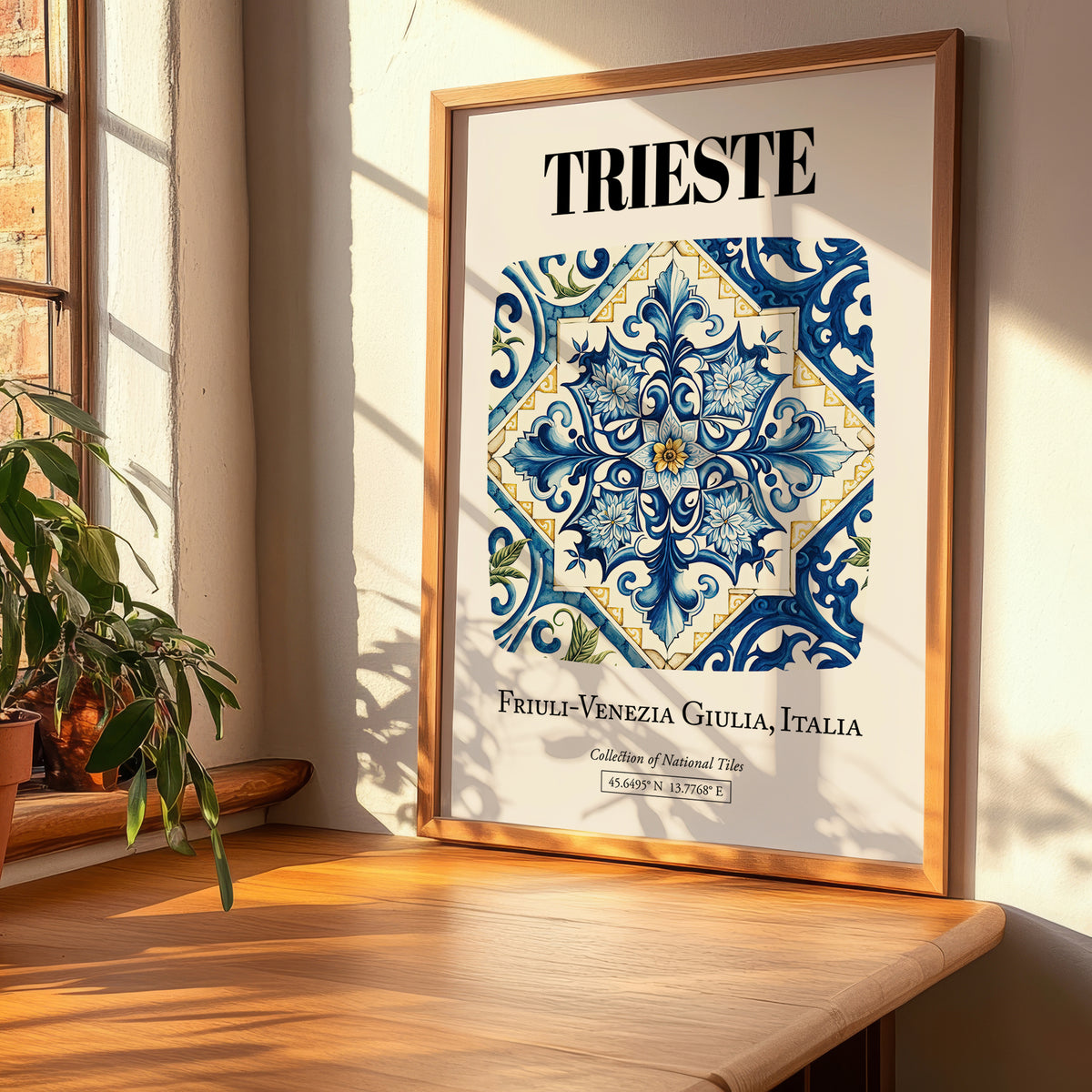 Trieste, Italy – Cultural Heritage Wall Art, clean layout with no caption