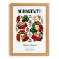 Agrigento, Italy – Minimalist Travel Print, set in oak frame