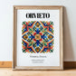 Orvieto, Italy – Country Culture Poster, in wooden frame leaning on the floor
