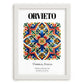 Orvieto, Italy – Country Culture Poster, placed in minimal white frame