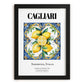 Cagliari, Italy – World Travel Art, in sleek black frame