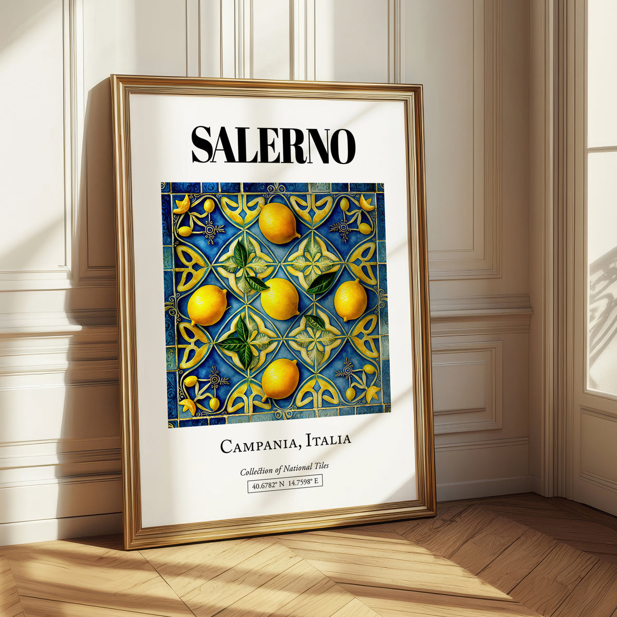 Salerno, Italy – Travel Print, styled in a charming Paris street view