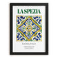 La Spezia, Italy – Tourist Destination Poster, in sleek black frame