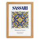 Sassari, Italy – Travel Wall Art, set in oak frame