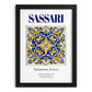 Sassari, Italy – Travel Wall Art, in sleek black frame