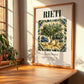 Rieti, Italy – Travel Poster, clean layout with no caption