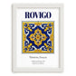 Rovigo, Italy – Travel Poster, placed in minimal white frame