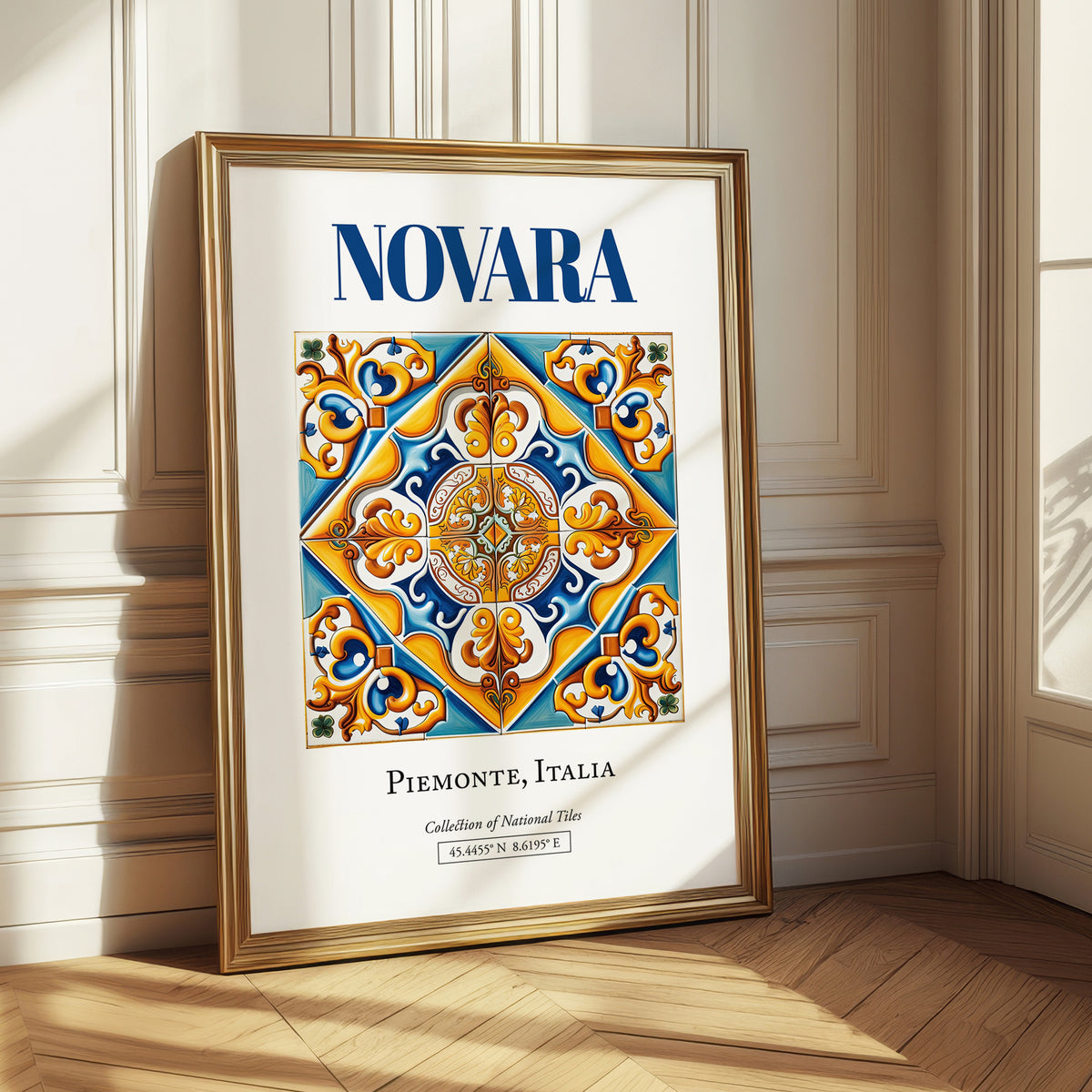 Novara, Italy – Away From Home Poster, styled in a charming Paris street view