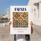 Faenza, Italy – Travel Wall Art, no-text version framed in wood
