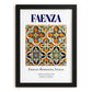 Faenza, Italy – Travel Wall Art, in sleek black frame