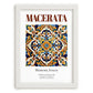 Macerata, Italy – Travel Destination Art, placed in minimal white frame