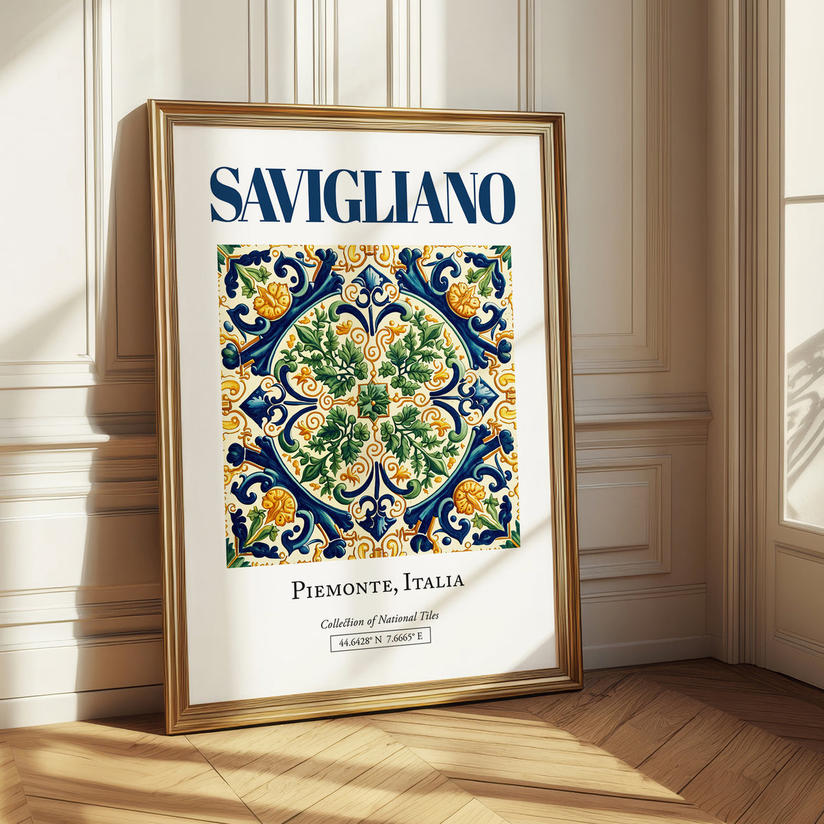 Savigliano, Italy – Travel Print, styled in a charming Paris street view