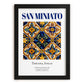 San Miniato, Italy – Travel Print, in sleek black frame