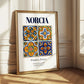 Norcia, Italy – Country Culture Poster, styled in a charming Paris street view