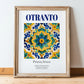 Otranto, Italy – Travel Print, in wooden frame leaning on the floor