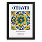 Otranto, Italy – Travel Print, in sleek black frame