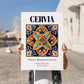 Cervia, Italy – Travel Print, no-text version framed in wood