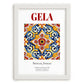 Gela, Italy – Travel Wall Art, placed in minimal white frame