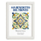 San Benedetto del Tronto, Italy – Architectural Travel Art, placed in minimal white frame