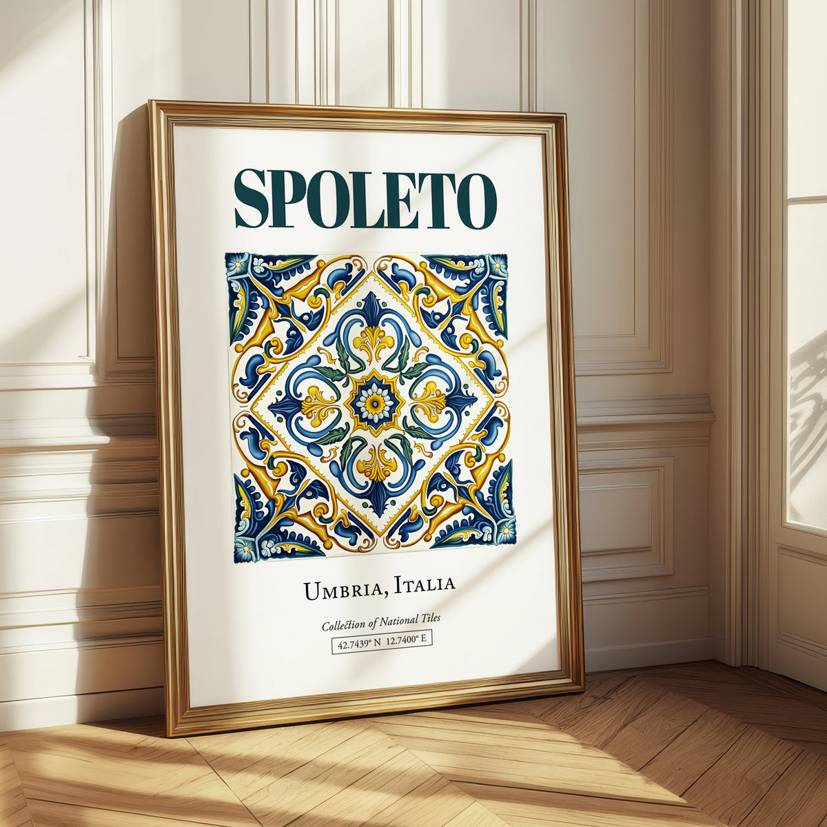 Spoleto, Italy – Away From Home Poster, styled in a charming Paris street view