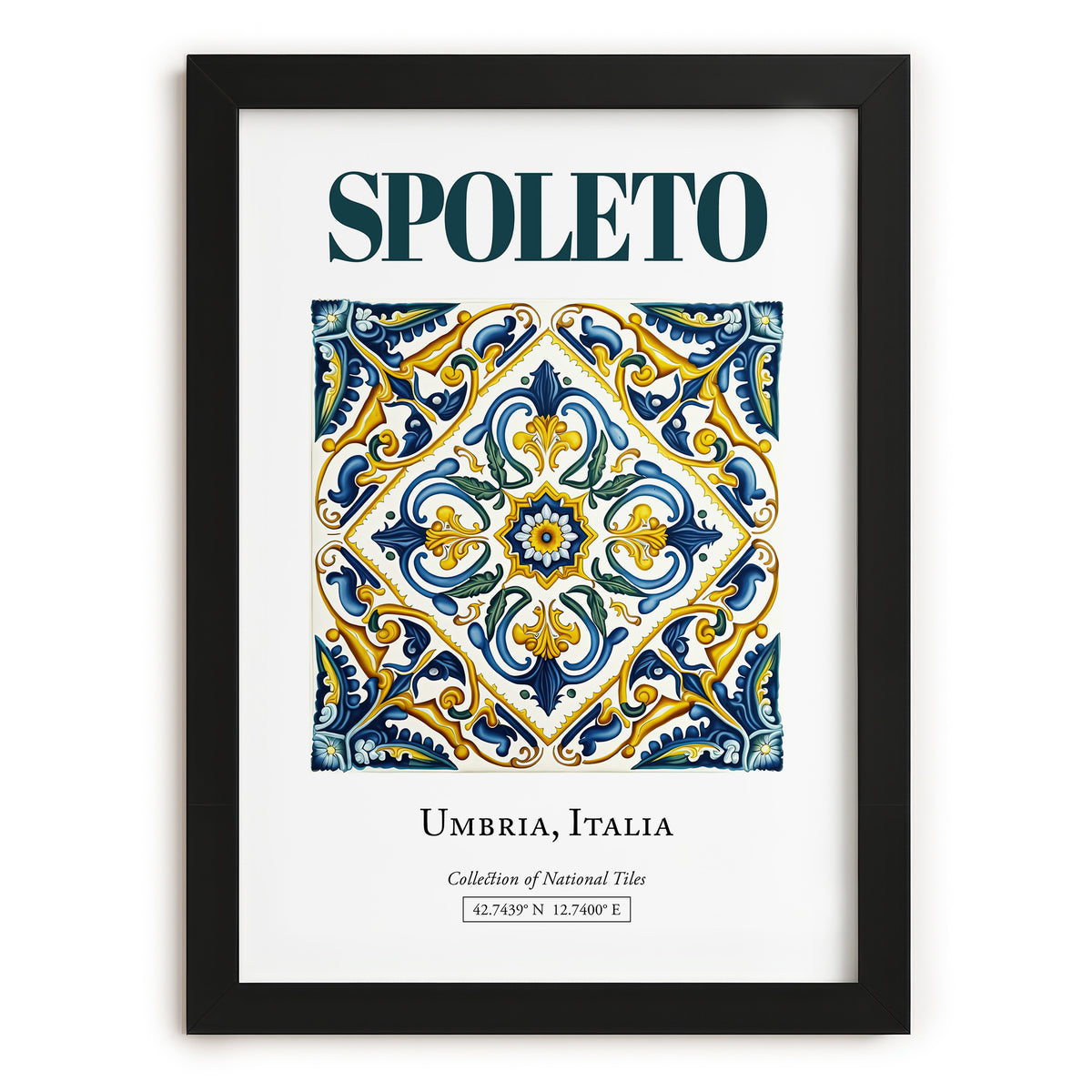 Spoleto, Italy – Away From Home Poster, in sleek black frame