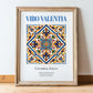 Vibo Valentia, Italy – World Heritage Travel Poster, in wooden frame leaning on the floor