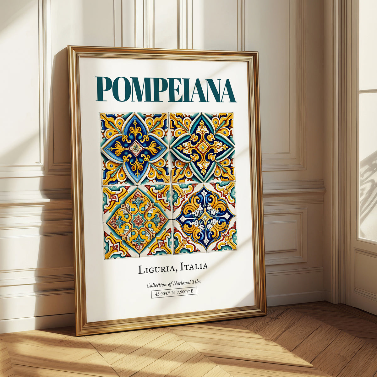 Pompeiana, Italy – Travel Print, styled in a charming Paris street view