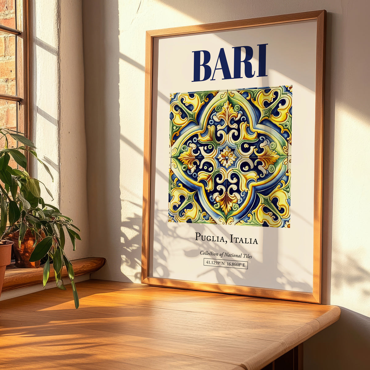 Bari, Italy – Travel Wall Art, clean layout with no caption