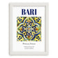 Bari, Italy – Travel Wall Art, placed in minimal white frame