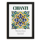 Chianti, Italy – Travel Poster, in sleek black frame