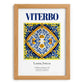 Viterbo, Italy – World Heritage Travel Poster, set in oak frame