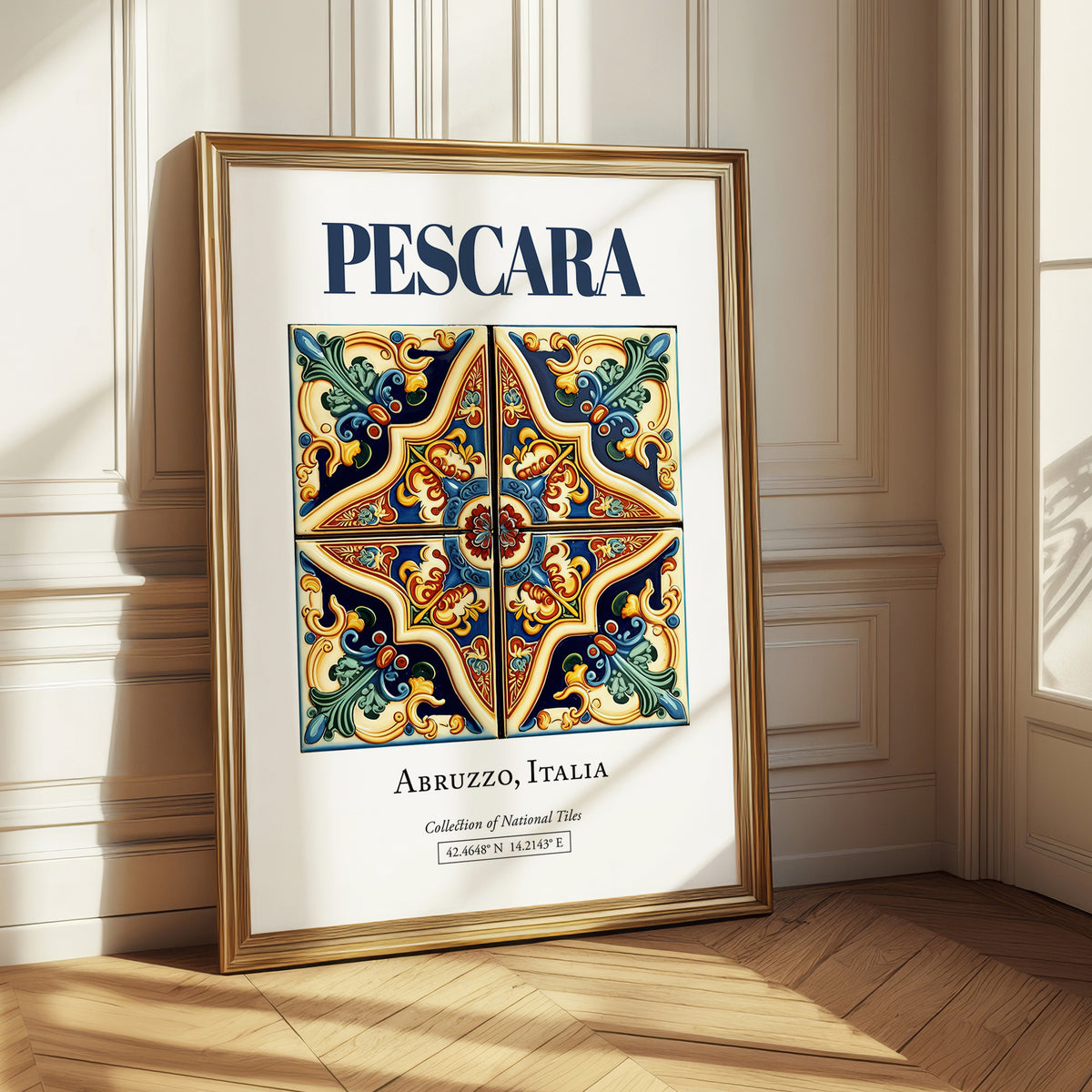 Pescara, Italy – Travel Print, styled in a charming Paris street view