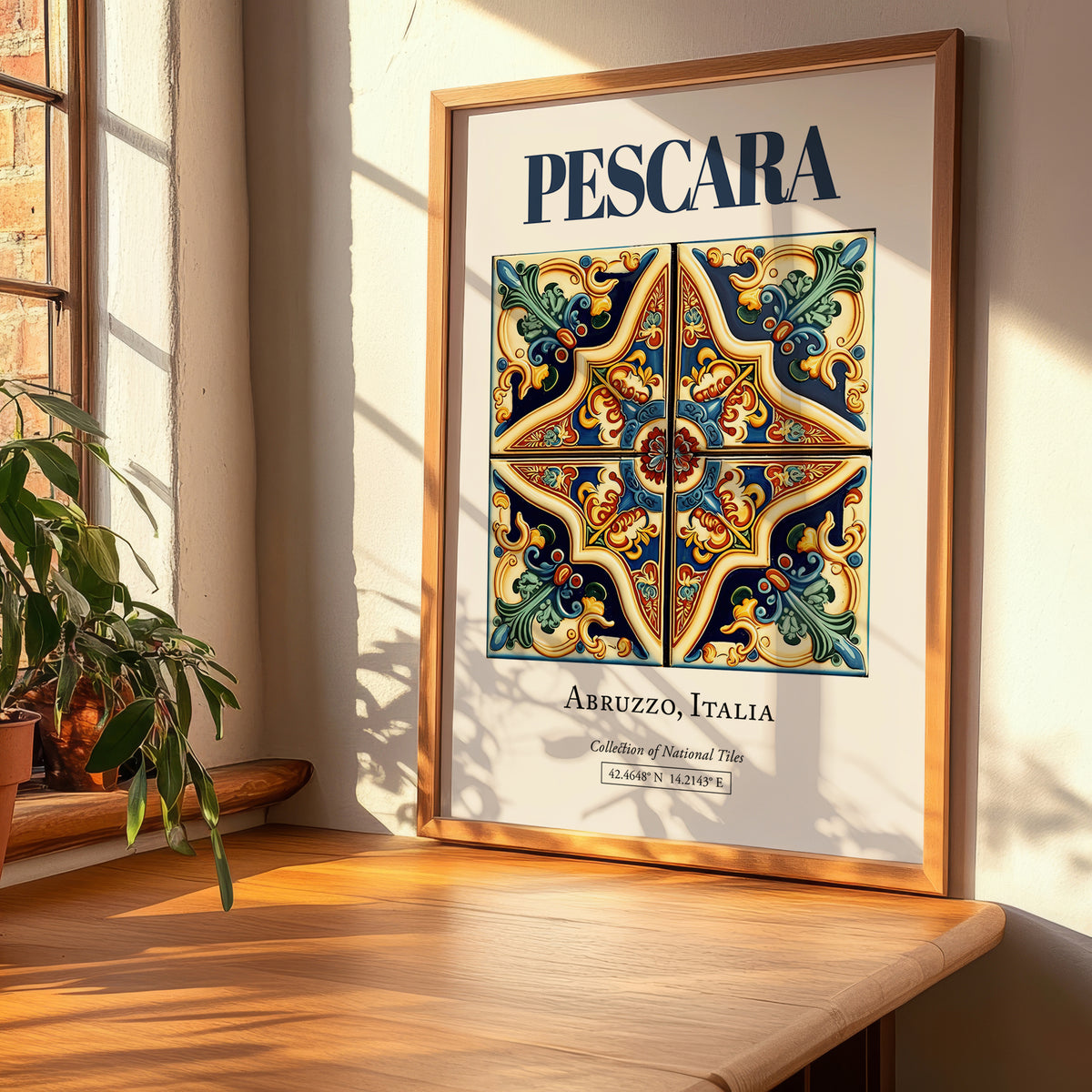 Pescara, Italy – Travel Print, clean layout with no caption