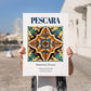 Pescara, Italy – Travel Print, no-text version framed in wood