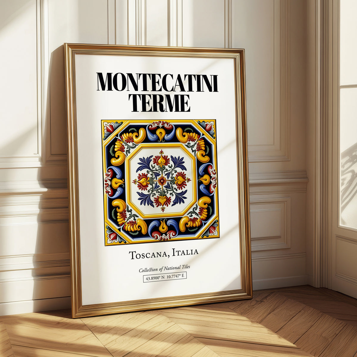 Montecatini Terme, Italy – Travel Print, styled in a charming Paris street view