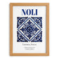 Noli, Italy – Travel Poster, set in oak frame