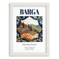 Barga, Italy – Travel Wall Art, placed in minimal white frame