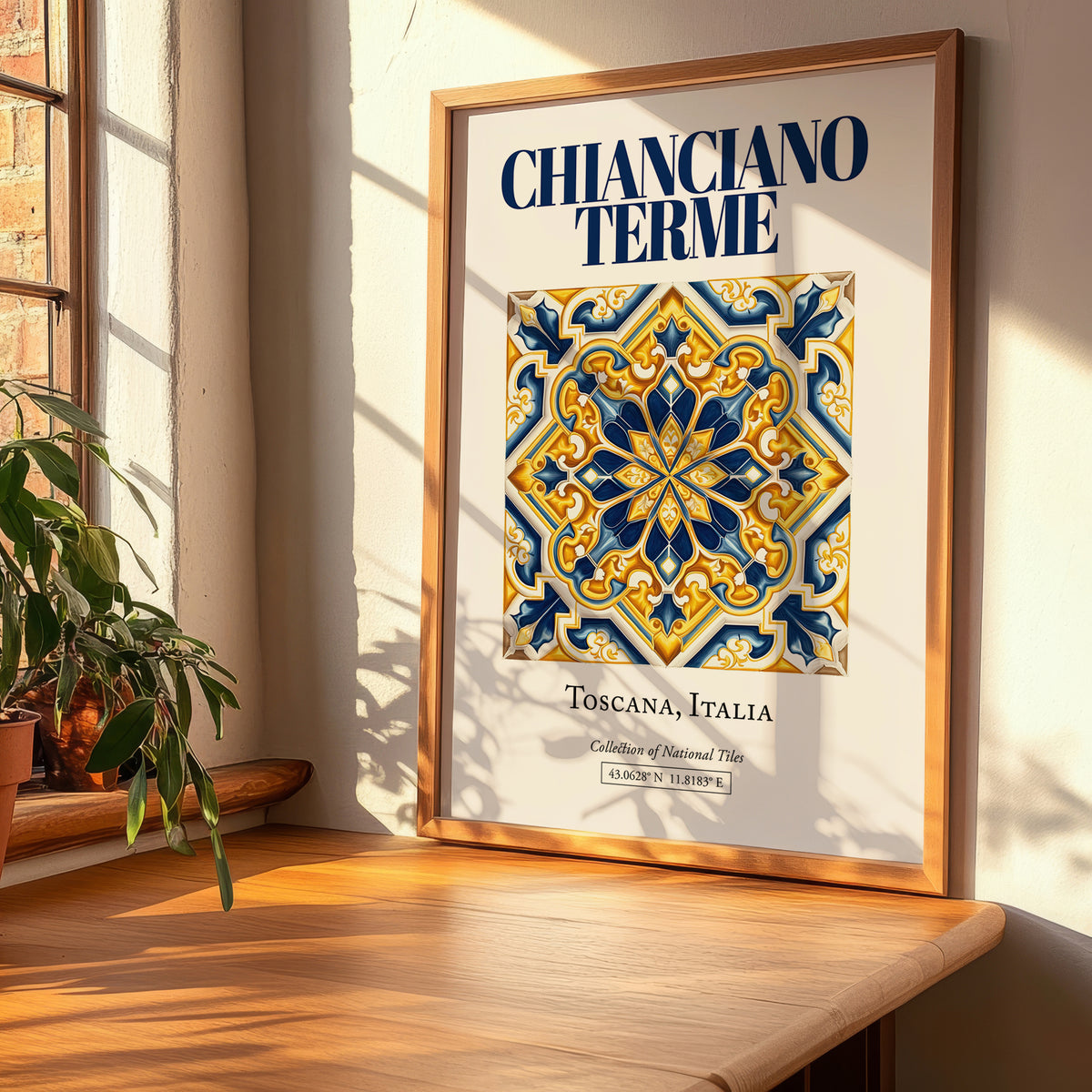 Chianciano Terme, Italy – Architectural Travel Art, clean layout with no caption